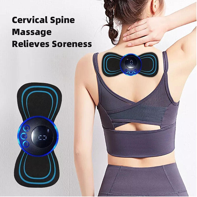 EMS Mini Body Massager Pulse Neck Pain Relief EMS Buterfly Men & Women
